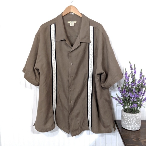 Island Passport Other - Island Passport Men's Camel Brown Shirt 2X/3X